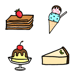 Various sweets emoji