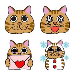 Emoji of the orange tabby cat