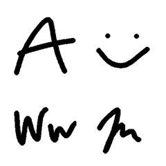 Alphabet emoji ver.Handwriting