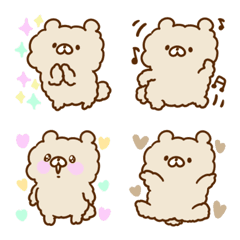 Beruang berbulu sederhana