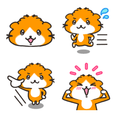 Emoji of a cute guinea pig,Mario