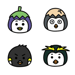 Eggplant penguin Emoji 2