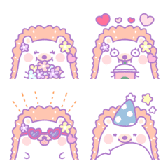 Dreamy and very cute Hedgehog emoji