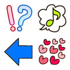  Emoji set of symbols and marks