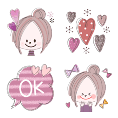 Oshakawa Girl Everyday Emoji