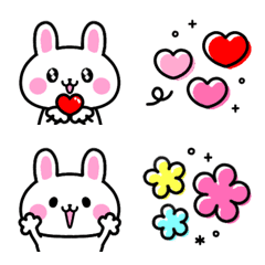 So cute rabbit emoji 3 – LINE Emoji | LINE STORE