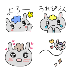 Heartwarming and Kawaii rabbit Emoji