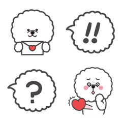 Flluffy Bichon Frize emoji 2