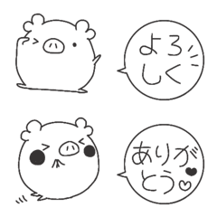 Piglet emoji drawn with a ballpoint pen2