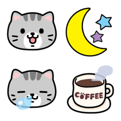Emoji digunakan untuk salam( Kucing)