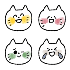 Colorful cheeks cats