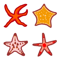 STARFISH!! and sea animals – LINE Emoji | LINE STORE