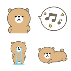 An expressionless bear's Emoji.