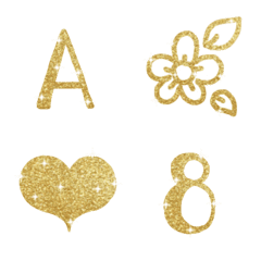 Cutie emoji : ABC alphabet gold