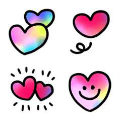 Cute,colorful hearts