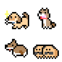 Pixel Dogs Emoji