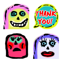 Pop monster emoji
