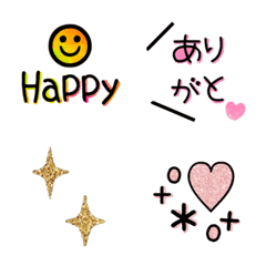 The Emoji of charming lovely and cute