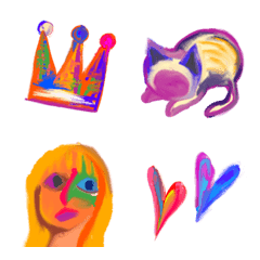 Estilo de pintura a óleo emoji