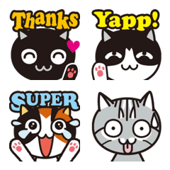 Basic Emoji of the Little Cats(English)