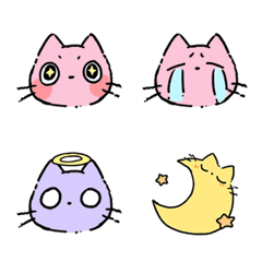 cute Pink cat Emoji