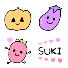 Pretty vegetables and fruits