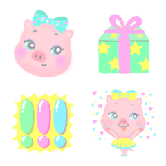 Chic fancy pig BUPITAN emoji 