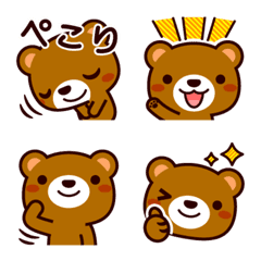 Emoji 3 of a bear