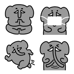 可愛的大象表情符號