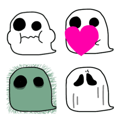 a little scary and cute ghost Emoji