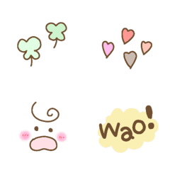 pastel color Emoji set