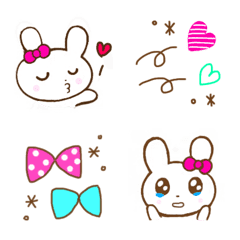 ribbon rabbit emoji2