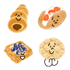  Emoji of bread friends