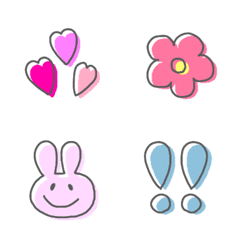 adult Kawaii simple emoji