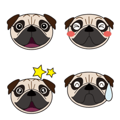 Cute pug Emoji!