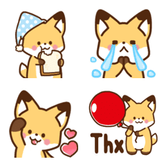 Cute fox,basic words For Japan