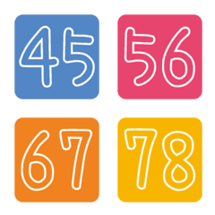 Colorful numeral tags 03 [41-80]