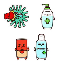 The Coronavirus Fighters Emoji Set