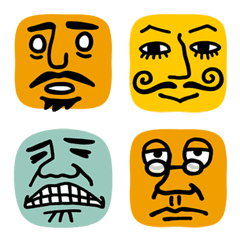 Many man faces