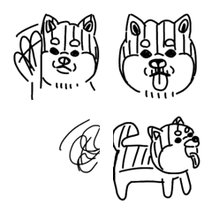 pokefasu scribbling dog
