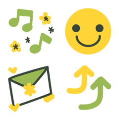 Spring yellow emoji