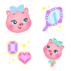 Chic Pig Girly Emoji