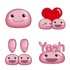 Pink jelly face Emoji