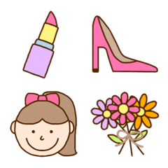 Cute and simple Emoji for girls