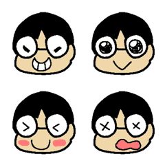 Boy with glasses emoji 2