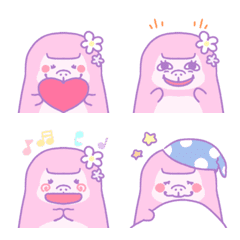 Dreamy and very cute gorilla emoji