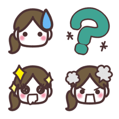 Ponytail girls Emoji
