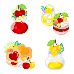 Cute Cherry Sweets Emoji