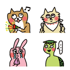 cc cat and emoji friends 