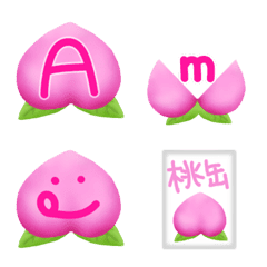 144 peach characters Alphabets & numbers